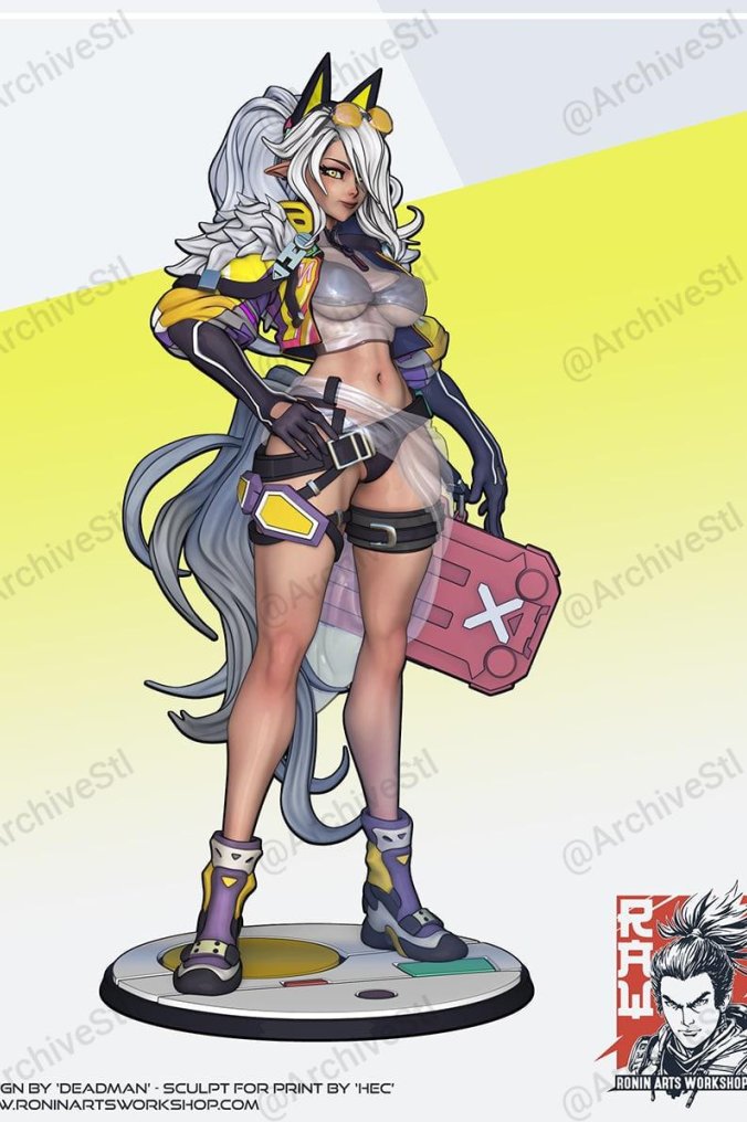 科幻精灵女孩(Sci-Fi Elf Girl) 3D打印图纸